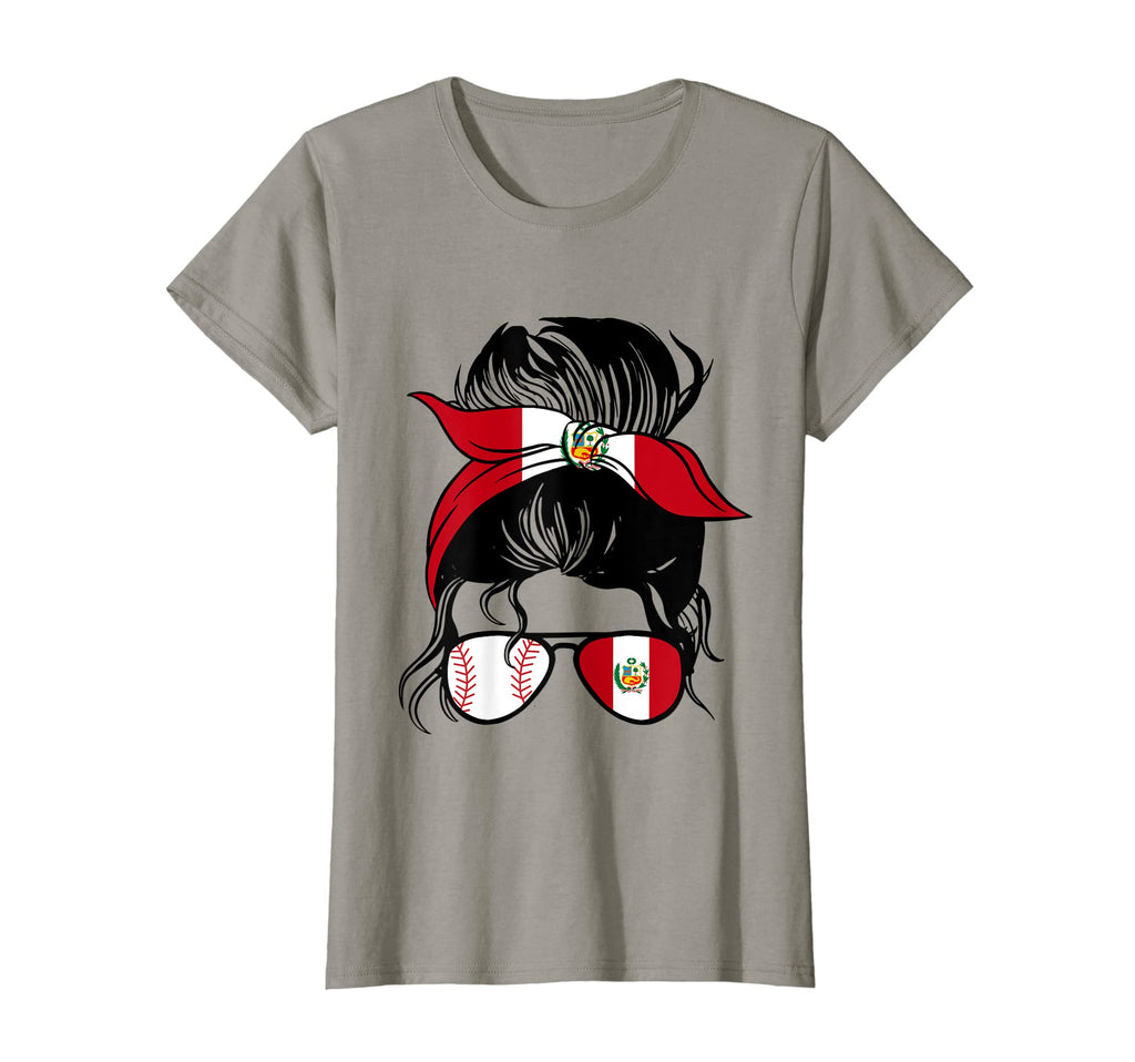 Peruvian Baseball Mom Peru Flag T-Shirt - Novelty Apparel Men Women - T-Shirt, Sweatshirt, Hoodie