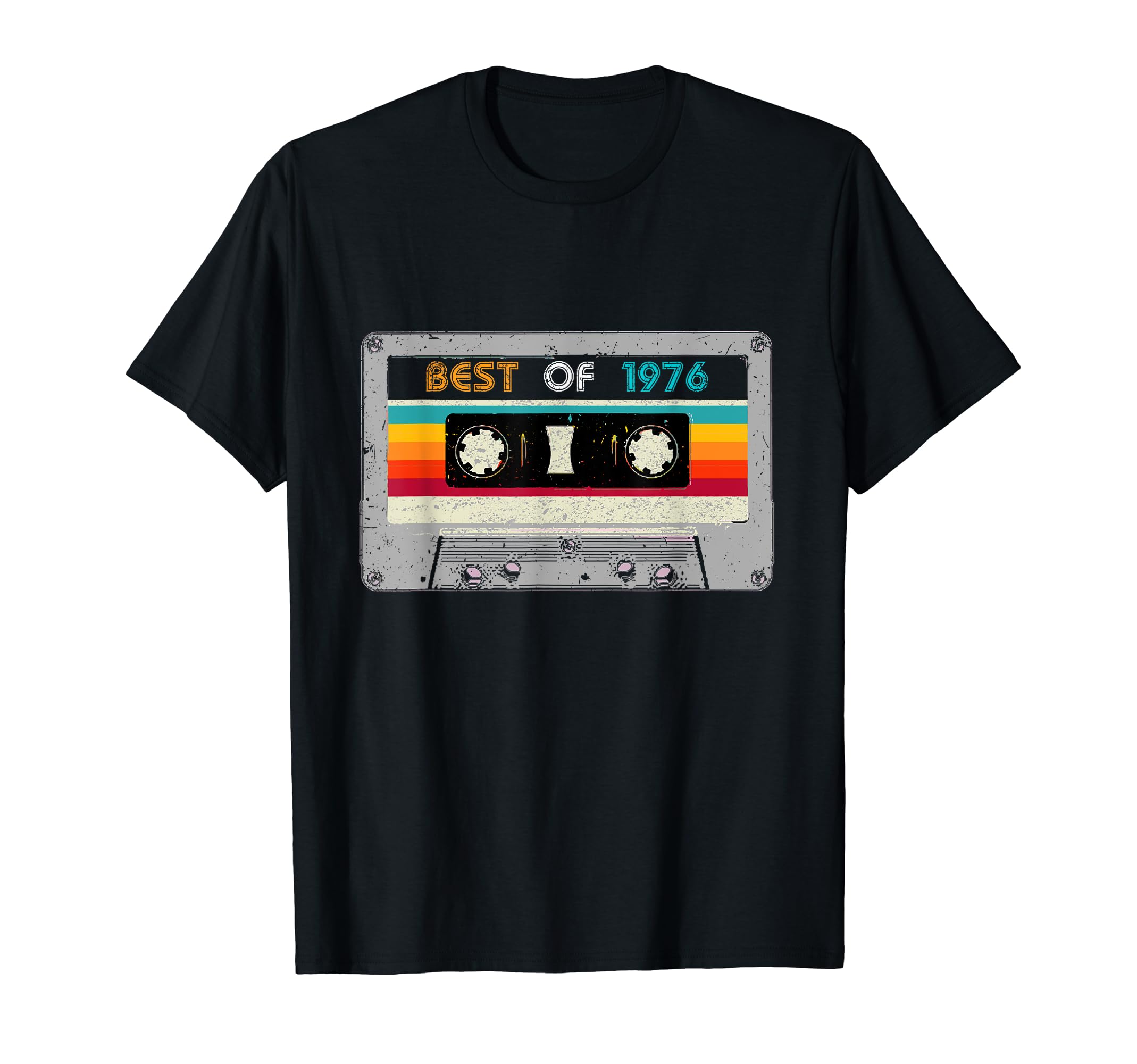 Best 1976 44Th Birthday Gift Cassette T-Shirt - Custom Art Print Men Women - T-Shirt, Sweatshirt, Hoodie