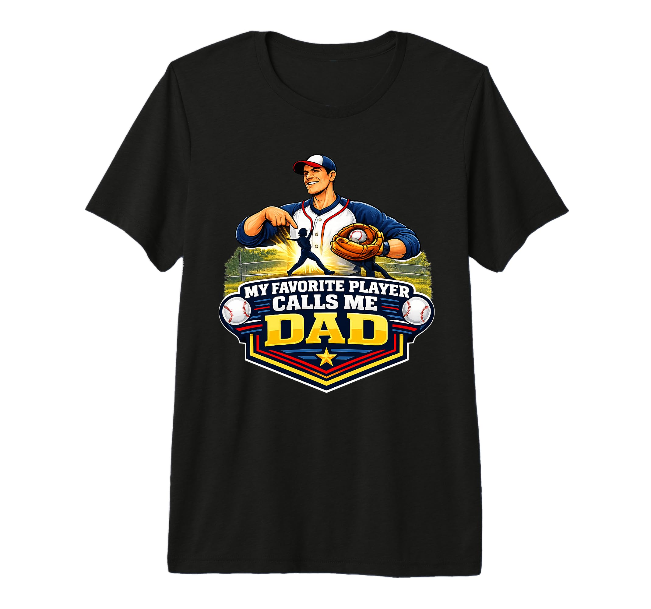 My Favorite Baseball Player Calls Me T-Shirt - Fun Novelty Design Unisex - T-Shirt, Sweatshirt, Hoodie