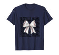 Baseball Mama Coquette Bow Grunge T-Shirt - Fun Novelty Design for Adults - T-Shirt, Sweatshirt, Hoodie