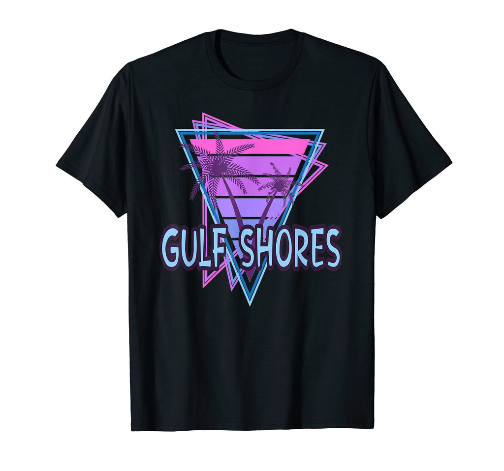 Gulf Shores Vacation Vaporwave T-Shirt - Custom Art Print Men Women - T-Shirt, Sweatshirt, Hoodie