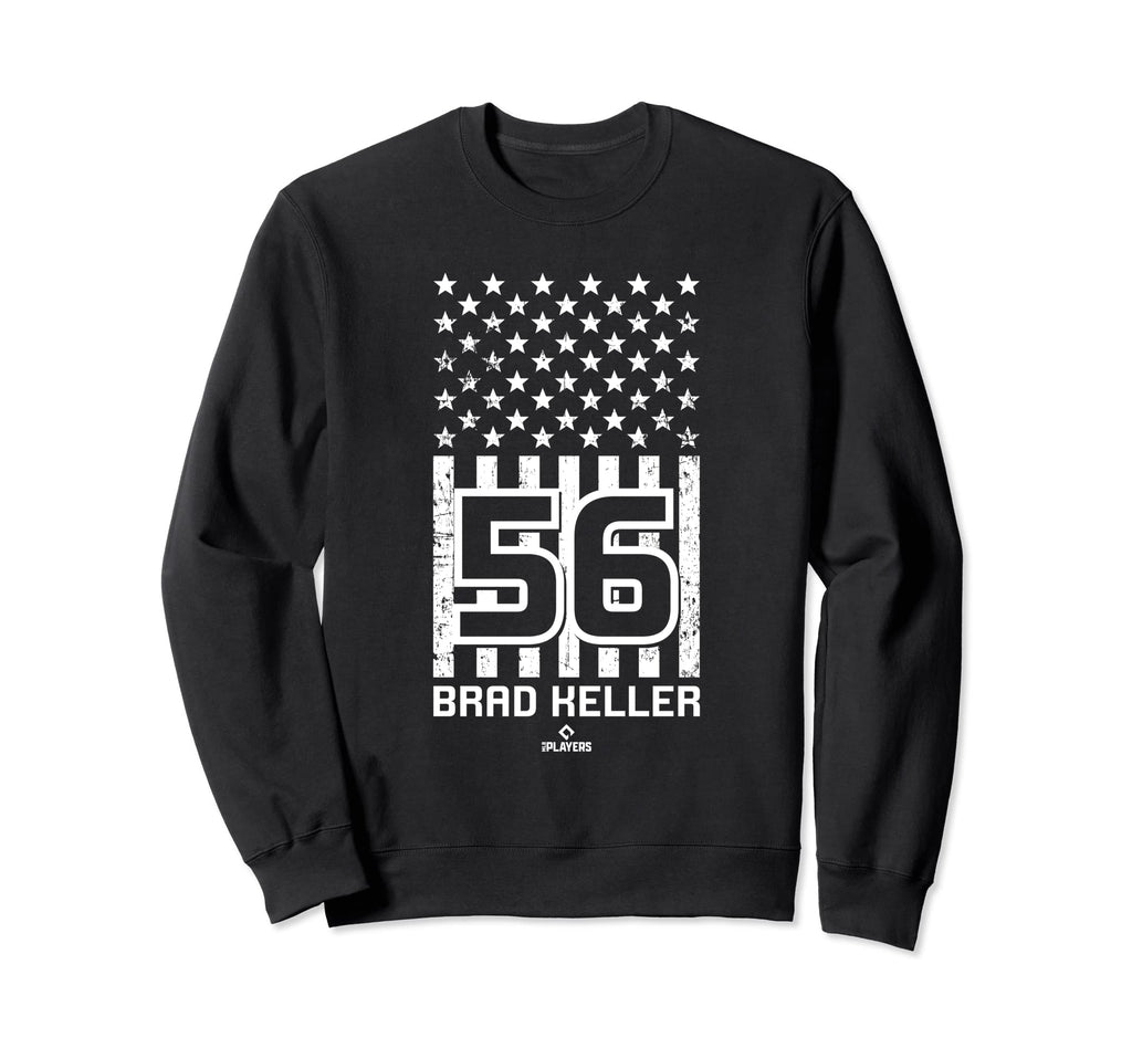 Brad Keller American Flag Sweatshirt - Casual Everyday Wear for Adults - T-Shirt, Sweatshirt, Hoodie