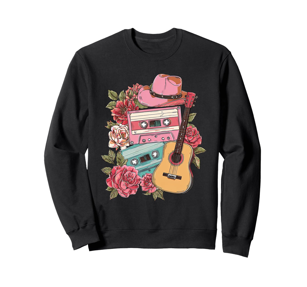 Country Music 90S Aesthetic Sweatshirt - Custom Art Print for Adults - T-Shirt, Sweatshirt, Hoodie