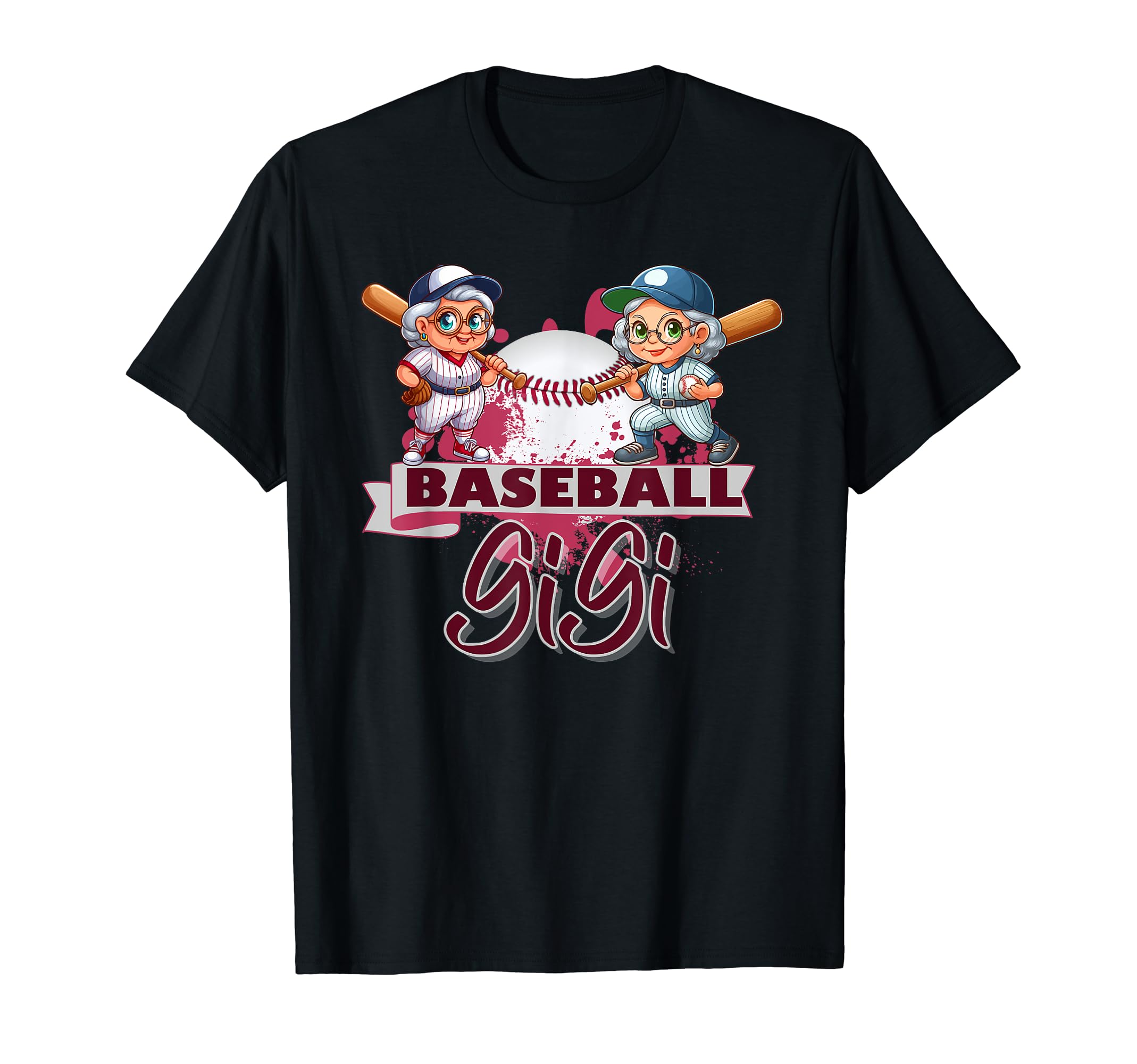 Baseball Gigi Mothers Day Baseball Mom T-Shirt - Graphic Print Unisex - T-Shirt, Sweatshirt, Hoodie