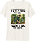 Eighties Garden Man Senior Gardener Lifestyle - Adult & Kids T-Shirts, Sweatshirts & Hoodies apparel design preview 1