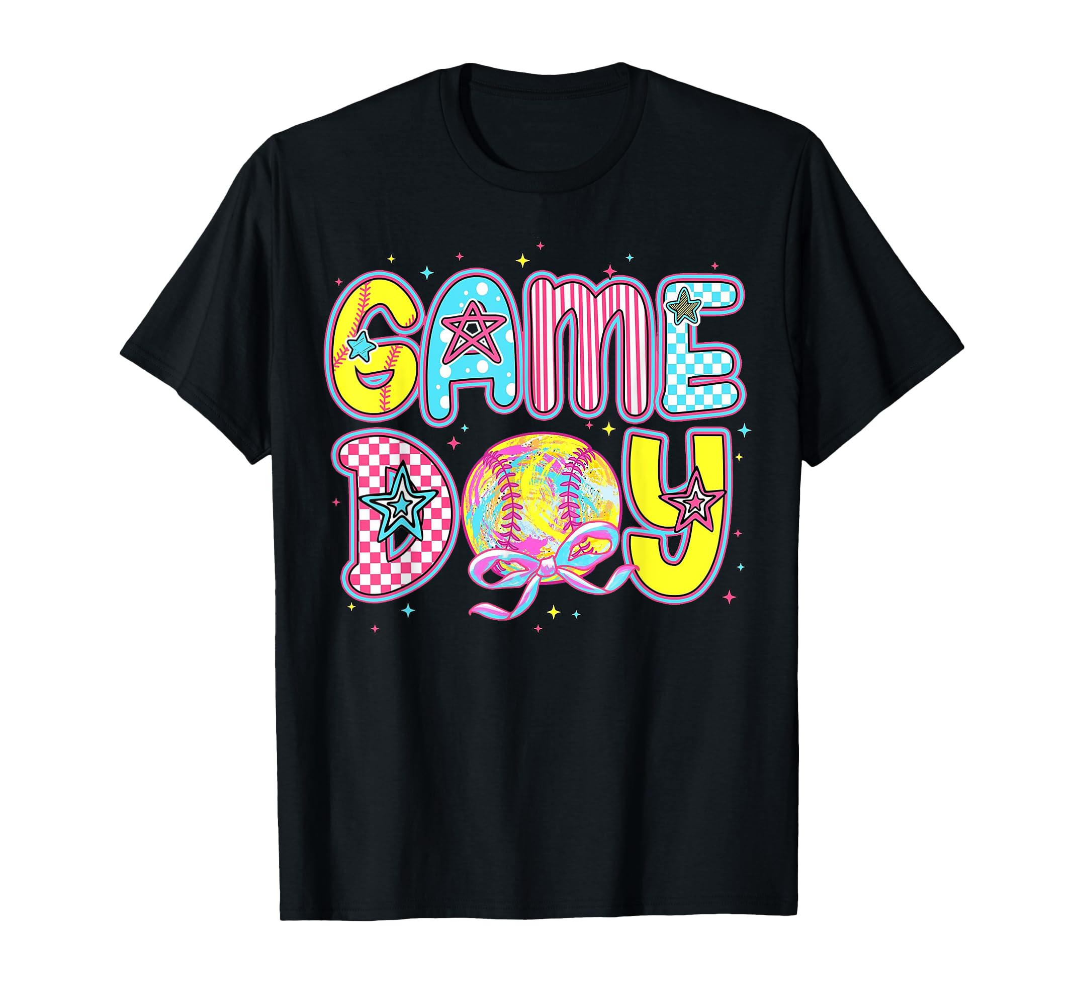 Preppy Softball Coquette Game T-Shirt - Casual Everyday Wear for Adults - T-Shirt, Sweatshirt, Hoodie