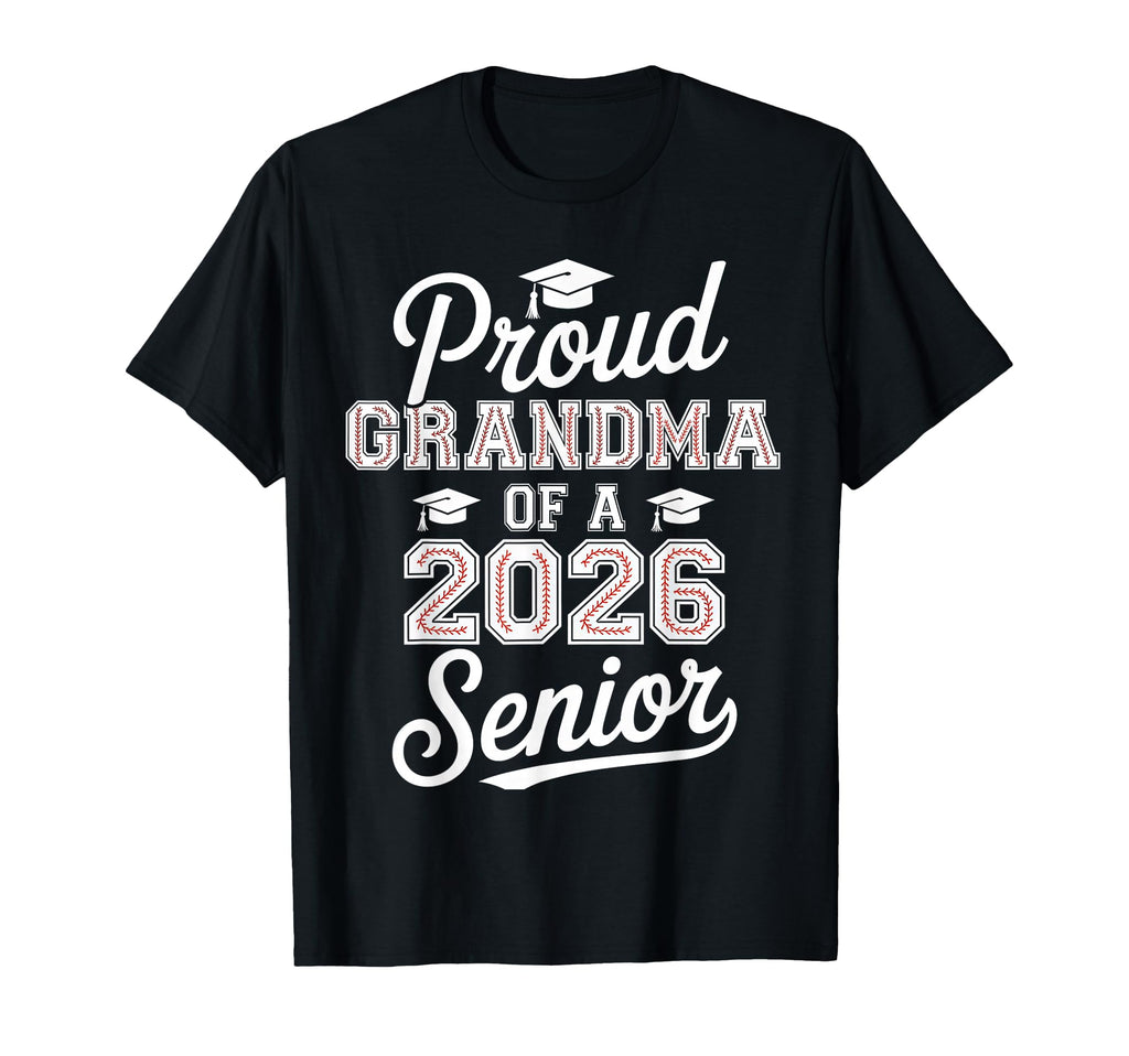 Proud Grandma 2026 Senior Baseball T-Shirt - Minimalist Print for Adults - T-Shirt, Sweatshirt, Hoodie