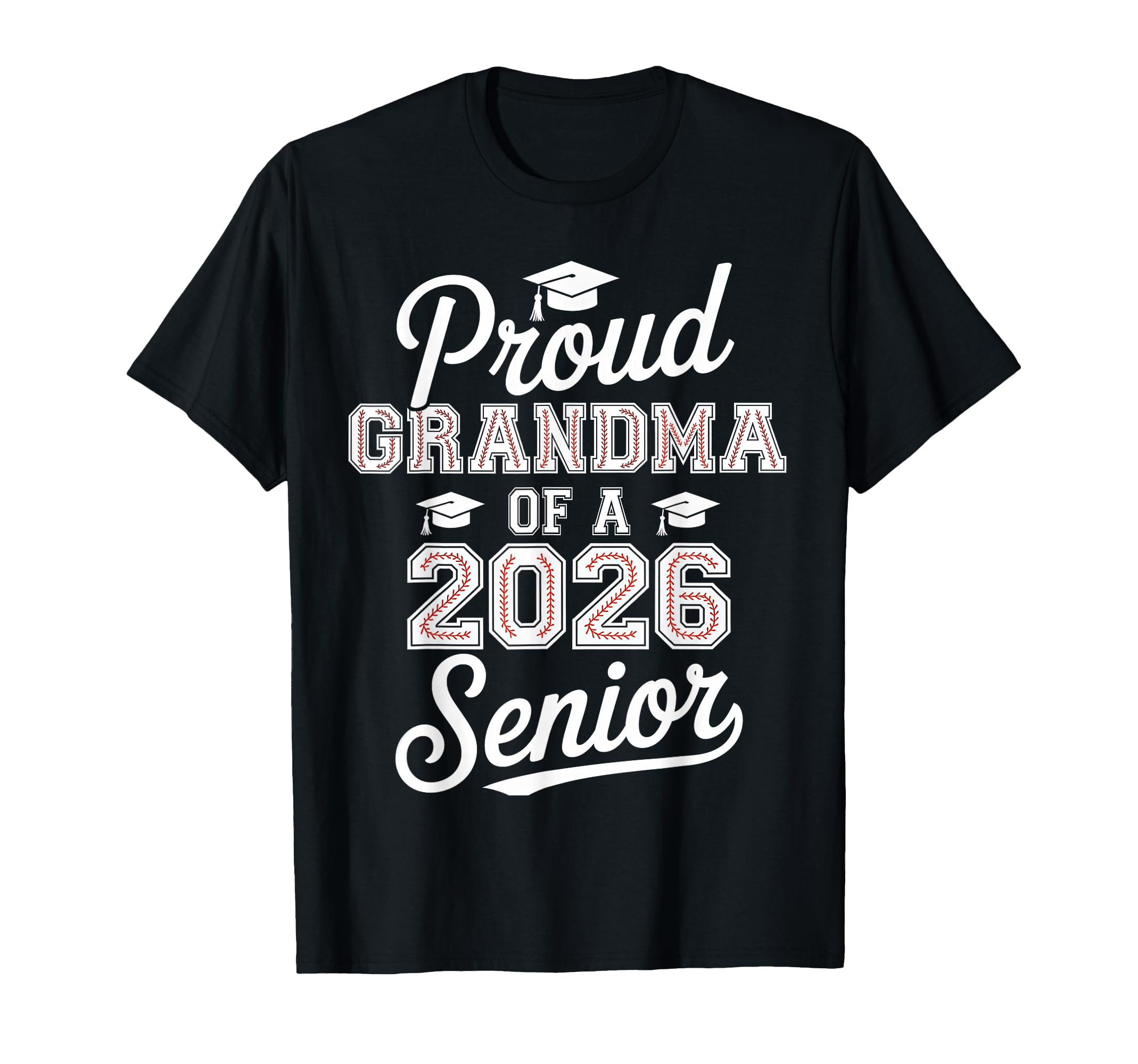 Proud Grandma 2026 Senior Baseball T-Shirt - Minimalist Print for Adults - T-Shirt, Sweatshirt, Hoodie