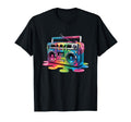 Dripping Paint Boombox Oldschool Hip Hop T-Shirt - Custom Art Print Unisex - T-Shirt, Sweatshirt, Hoodie