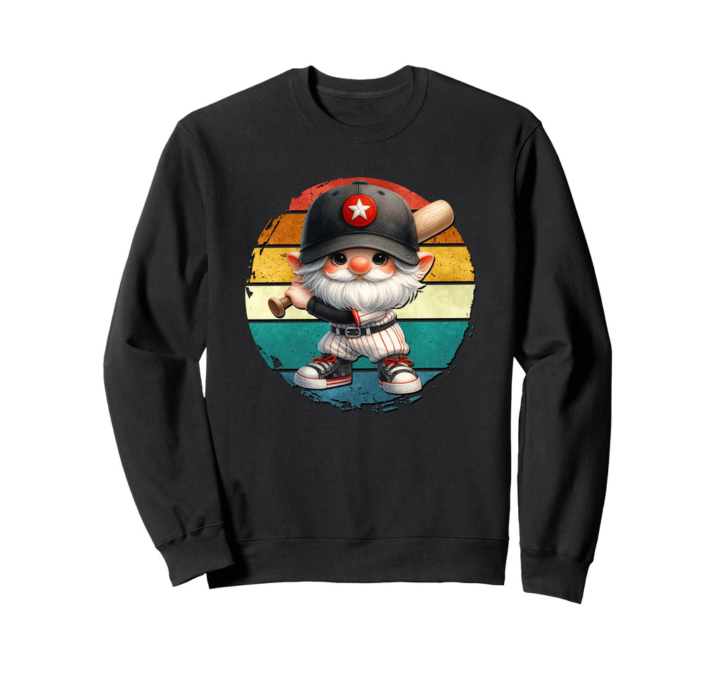 Baseball Grandpa Gnome Sunset Sweatshirt - Custom Art Print for Adults - T-Shirt, Sweatshirt, Hoodie