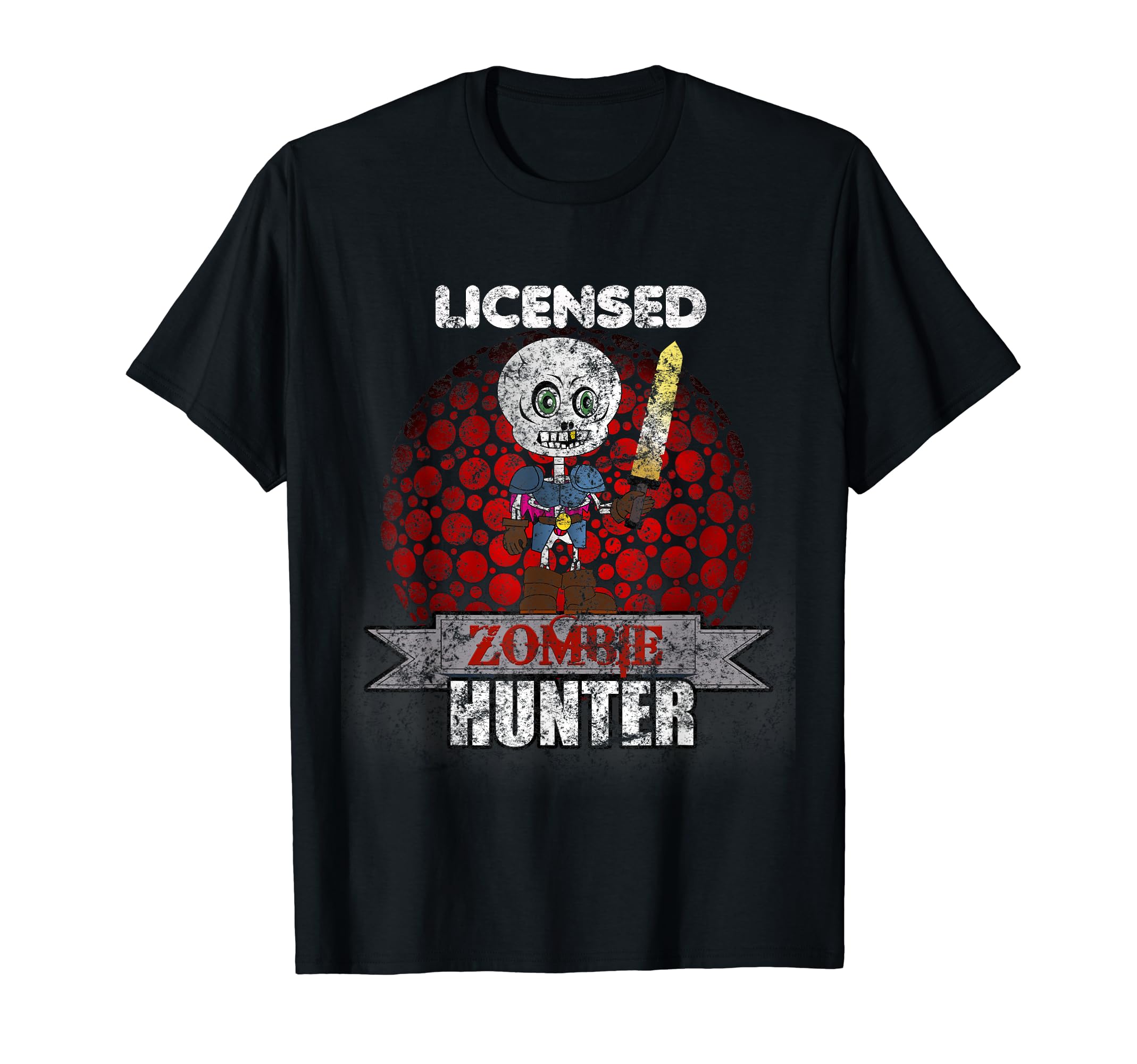 Licensed Zombie Hunter Skeleton T-Shirt - Aesthetic Graphic Men Women - T-Shirt, Sweatshirt, Hoodie