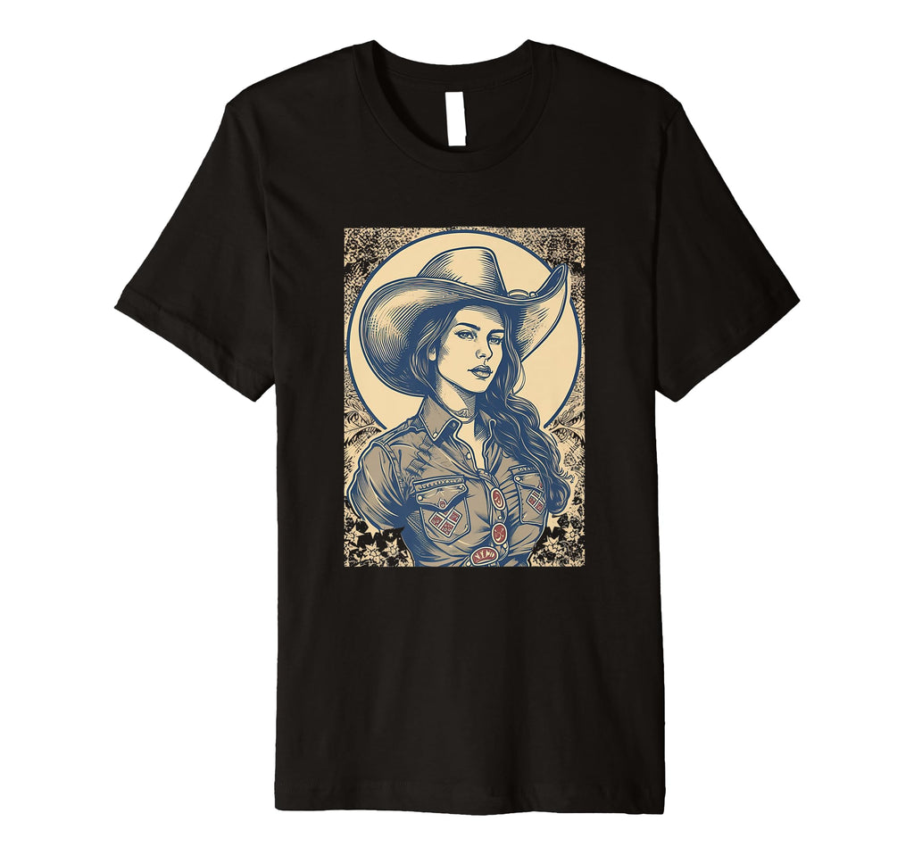 Cowgirl Cowboy Patriotic Cow And Farm T-Shirt - Unique Graphic Men Women - T-Shirt, Sweatshirt, Hoodie