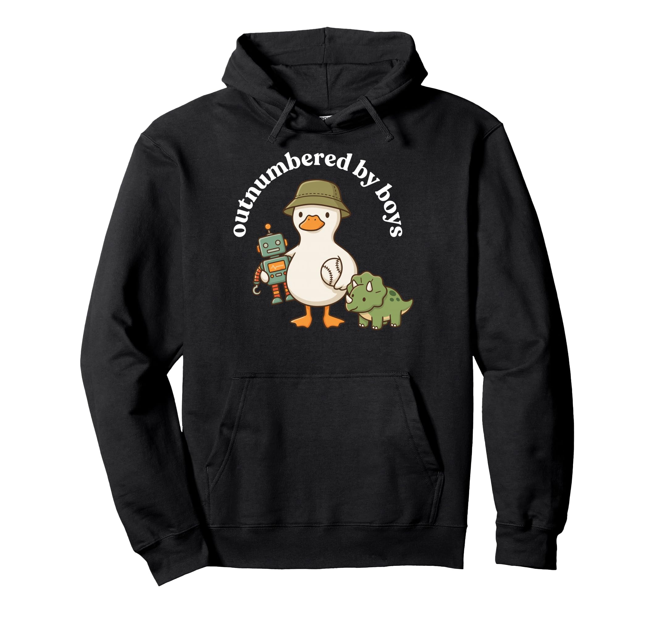 Outnumbered Funny Mom Mama Mom Life Hoodie - Aesthetic Graphic Unisex - T-Shirt, Sweatshirt, Hoodie