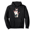Llama Playing Guitar Funny Animal Rock Hoodie - Novelty Apparel for Adults - T-Shirt, Sweatshirt, Hoodie