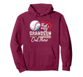 Thats My Grandson Out There Baseball Hoodie - Fun Novelty Design Unisex - T-Shirt, Sweatshirt, Hoodie