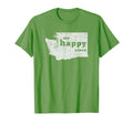 Washington Distressed Happy Place T-Shirt - Graphic Print Unisex - T-Shirt, Sweatshirt, Hoodie