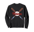 Baseball Mama Sports Player Baseball Sweatshirt - Trendy Graphic Unisex - T-Shirt, Sweatshirt, Hoodie