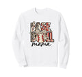 Base Ball Mama Leopard Sweatshirt - Casual Everyday Wear Men Women - T-Shirt, Sweatshirt, Hoodie