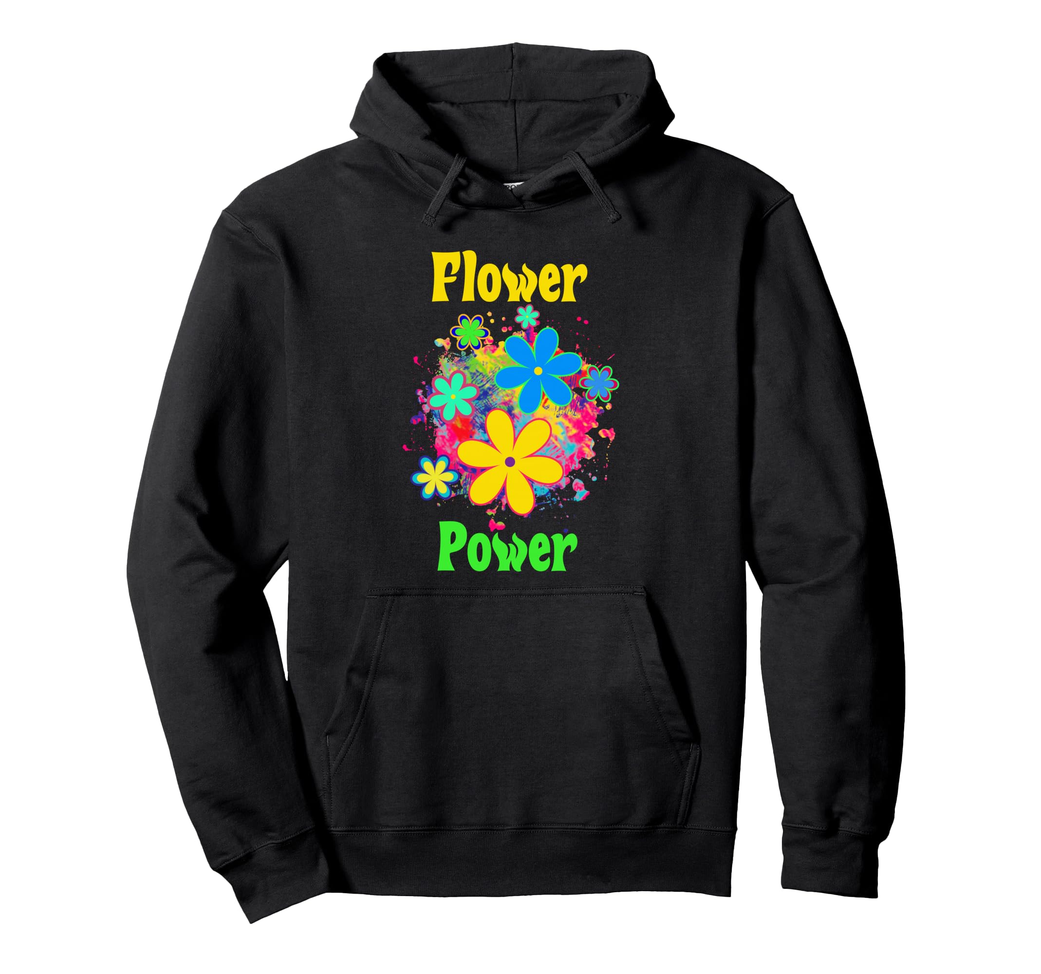 Flower Power Groovy Chick 70S 60S Hoodie - Casual Everyday Wear Unisex - T-Shirt, Sweatshirt, Hoodie