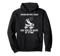 Roller Skating Dad Disco Derby Skates Hoodie - Custom Art Print for Adults - T-Shirt, Sweatshirt, Hoodie