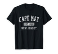 Cape May New Jersey Nj Established T-Shirt - Minimalist Print Men Women - T-Shirt, Sweatshirt, Hoodie