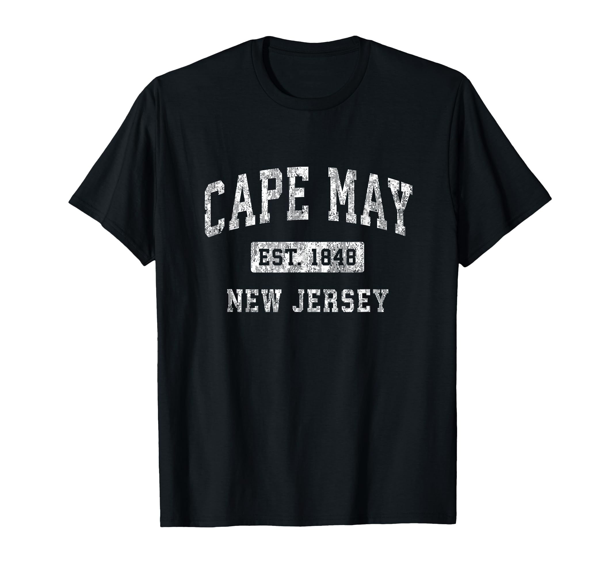 Cape May New Jersey Nj Established T-Shirt - Minimalist Print Men Women - T-Shirt, Sweatshirt, Hoodie