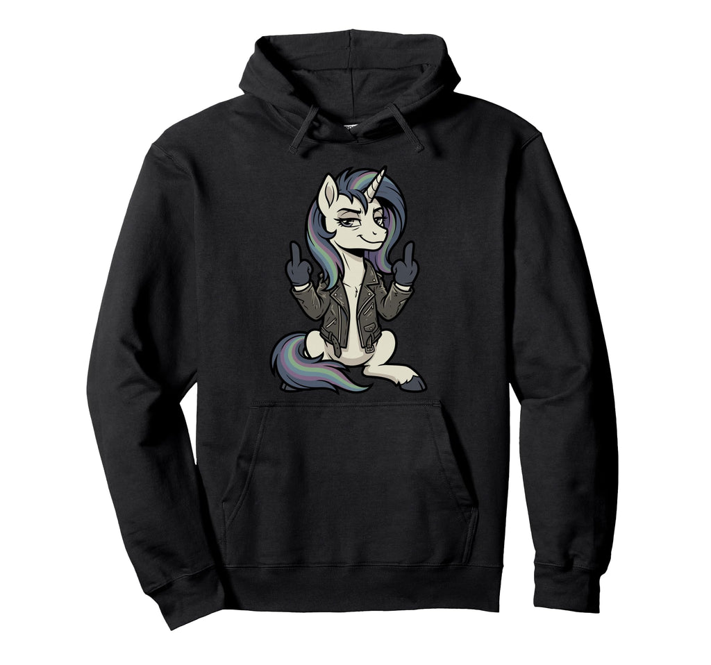 Sarcastic Unicorn Punk Rock Attitude Hoodie - Streetwear Style for Adults - T-Shirt, Sweatshirt, Hoodie