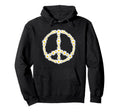 Hippie Sign Flowers Anti War Logo Hoodie - Fun Novelty Design Men Women - T-Shirt, Sweatshirt, Hoodie