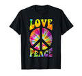 Peace Sign Shirts Tie Dye 60S 70S Peace T-Shirt - Unique Graphic Unisex - T-Shirt, Sweatshirt, Hoodie