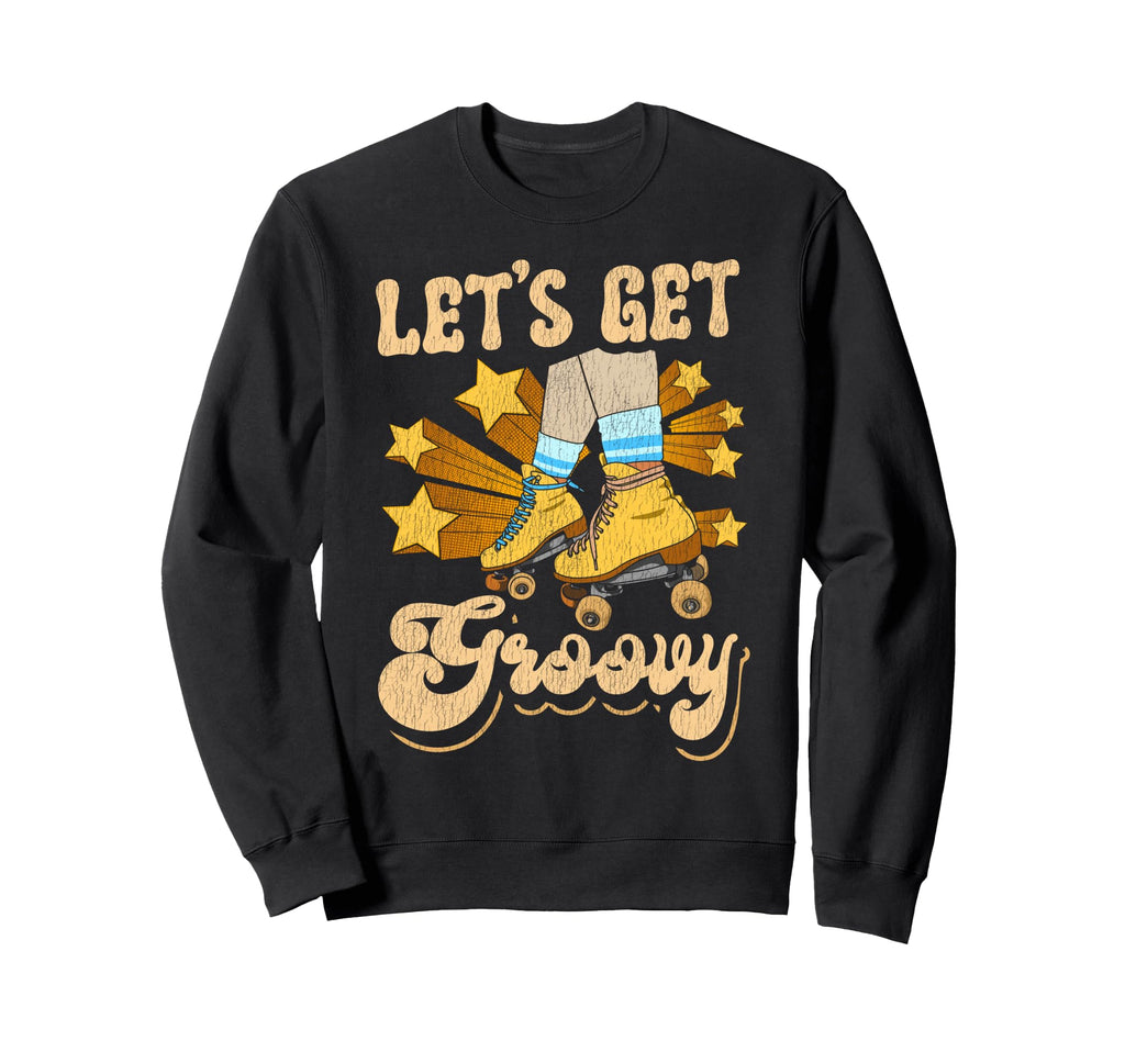 Roller Skating Skate 1970S Lets Sweatshirt - Minimalist Print for Adults - T-Shirt, Sweatshirt, Hoodie