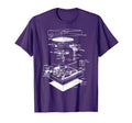 Blueprint Phonograph Vinyl Player T-Shirt - Aesthetic Graphic for Adults - T-Shirt, Sweatshirt, Hoodie