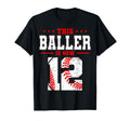 This Baller Is Now 12 Birthday T-Shirt - Custom Art Print Men Women - T-Shirt, Sweatshirt, Hoodie