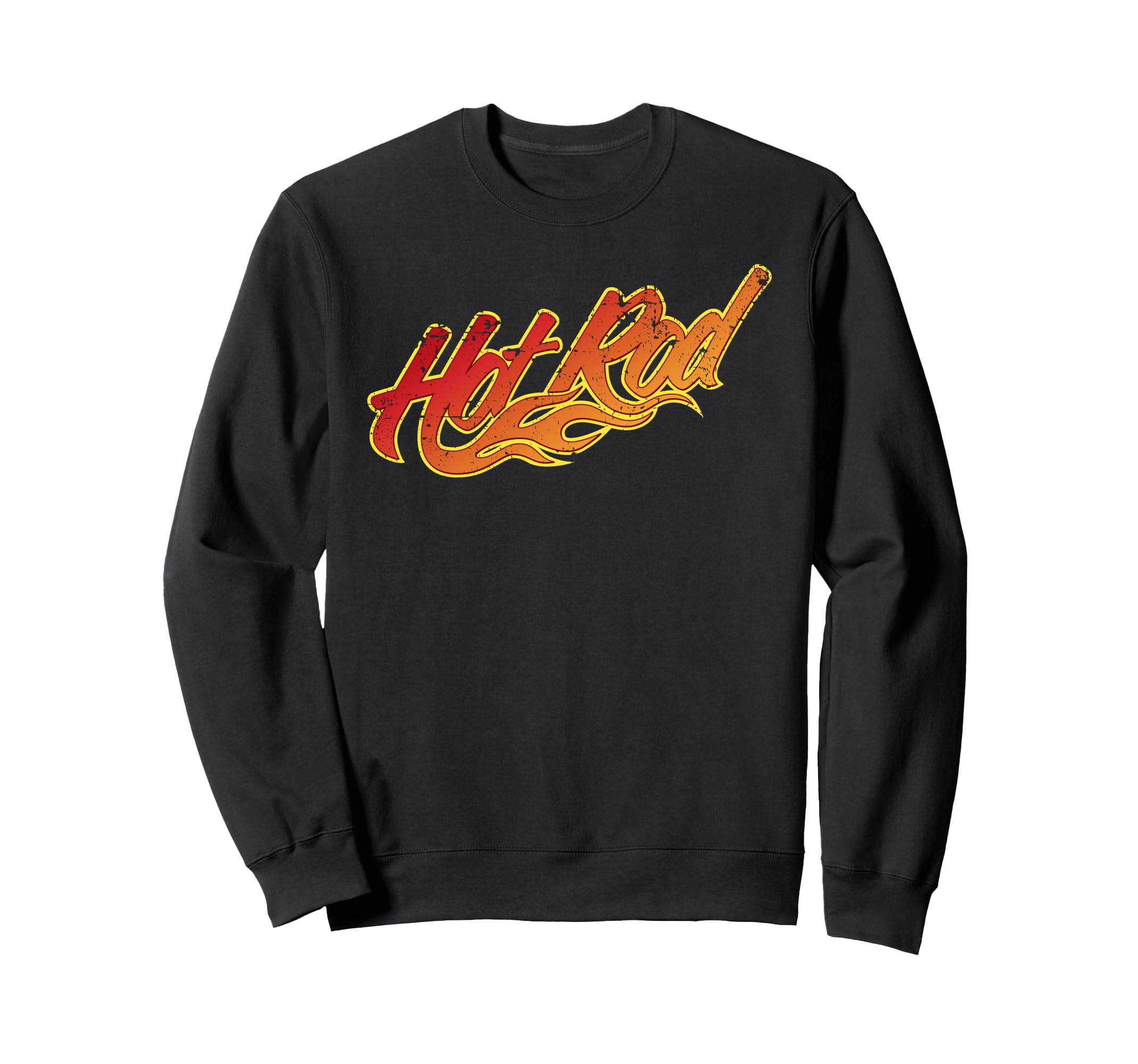 Hotrod Usa Car Distressed Art Sweatshirt - Casual Everyday Wear Unisex - T-Shirt, Sweatshirt, Hoodie