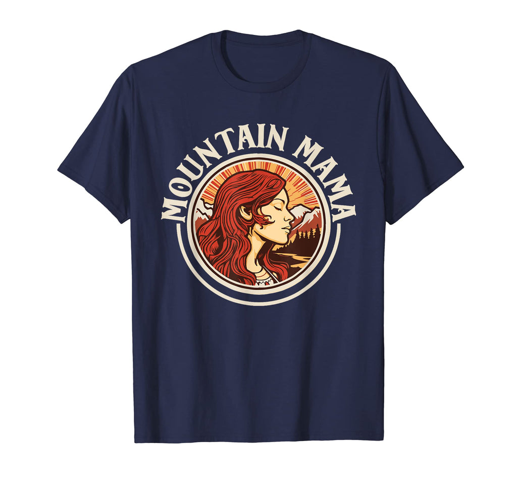 Groovy Mountain Mama Hippie 60S T-Shirt - Trendy Graphic Unisex - T-Shirt, Sweatshirt, Hoodie