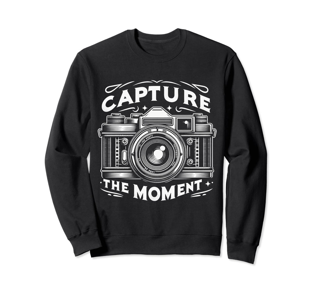 Camera Snapshot Capture Moment Sweatshirt - Custom Art Print Unisex - T-Shirt, Sweatshirt, Hoodie