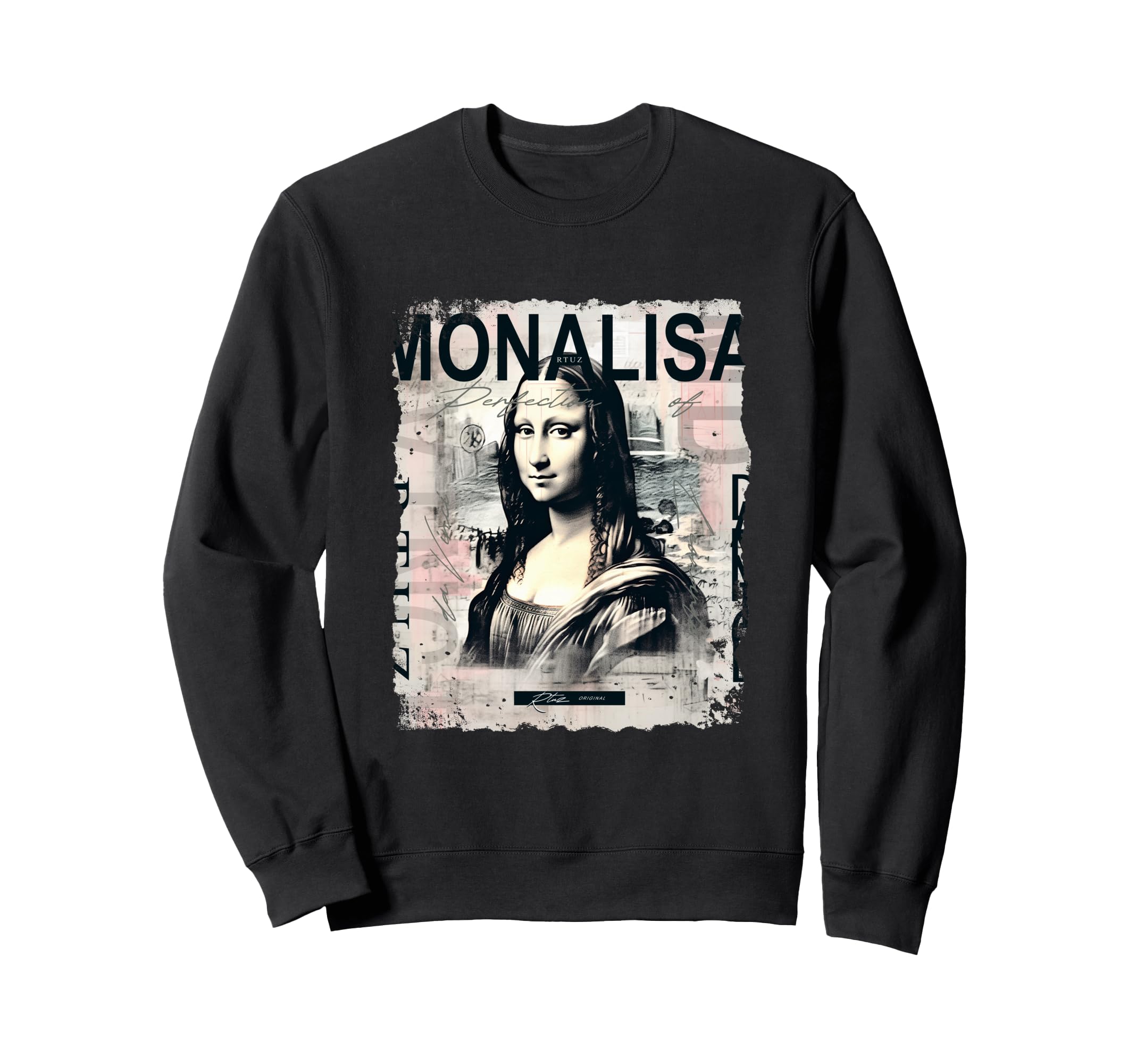 Mona Lisa Aesthetic Y2K Streetwear Sweatshirt - Graphic Print Men Women - T-Shirt, Sweatshirt, Hoodie