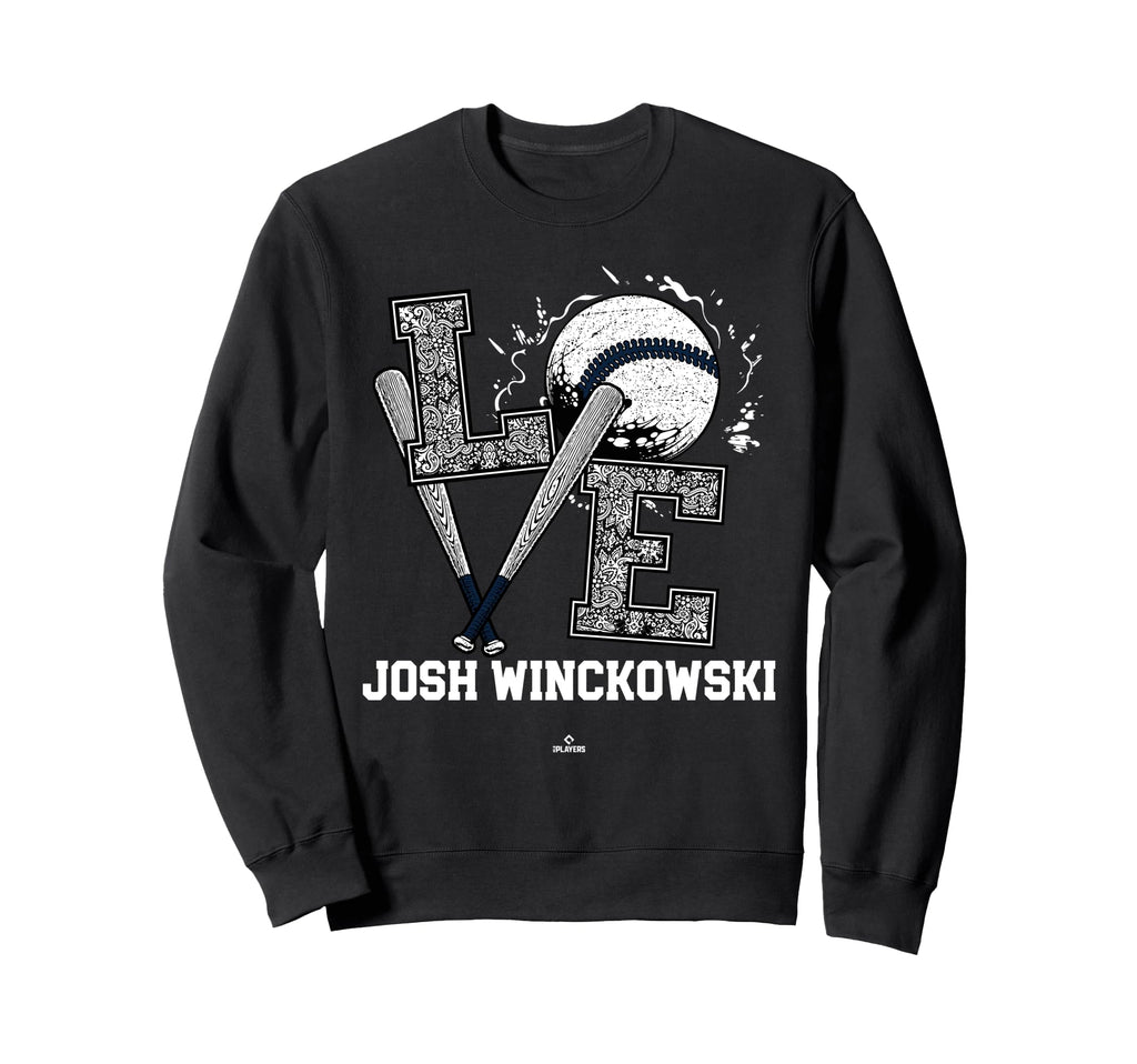 Distressed Baseball Love Josh Sweatshirt - Novelty Apparel Men Women - T-Shirt, Sweatshirt, Hoodie