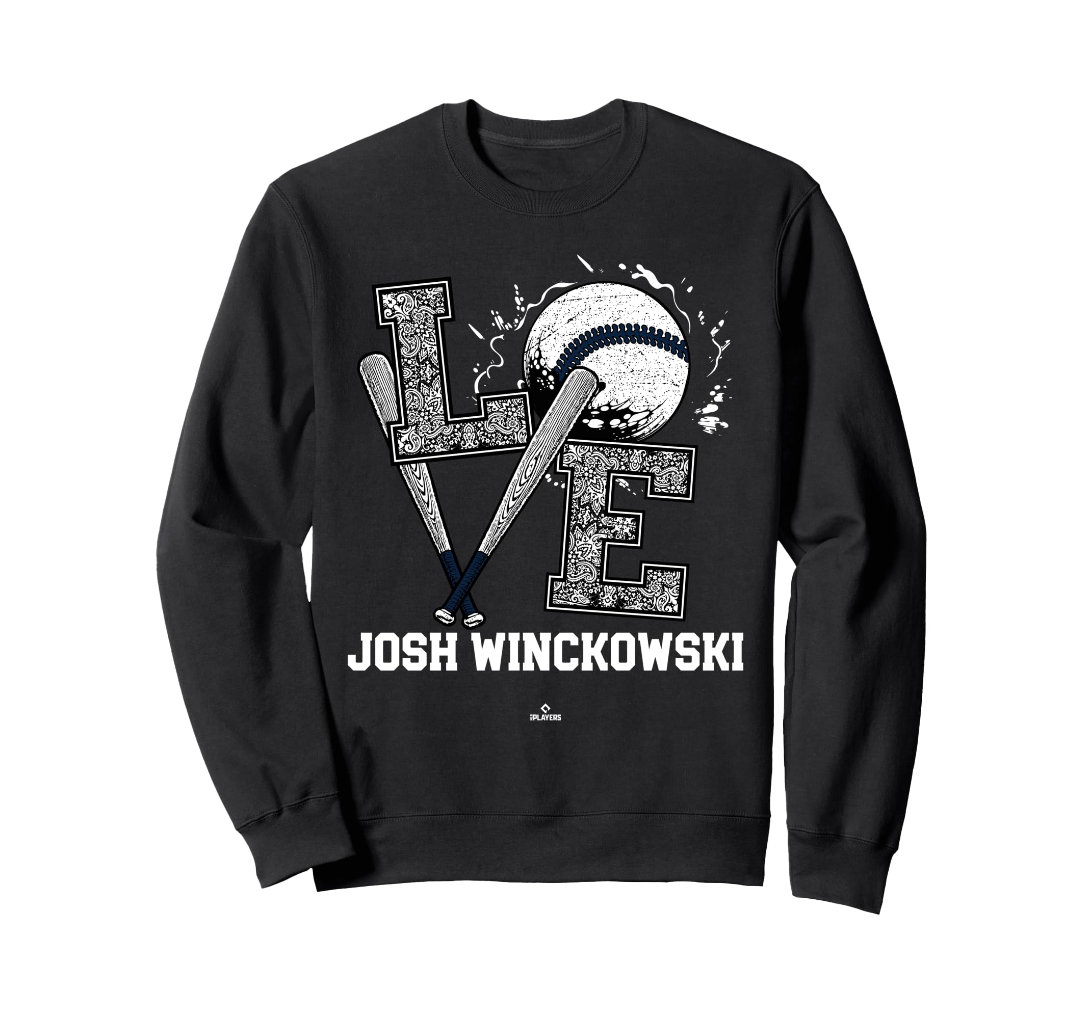 Distressed Baseball Love Josh Sweatshirt - Novelty Apparel Men Women - T-Shirt, Sweatshirt, Hoodie