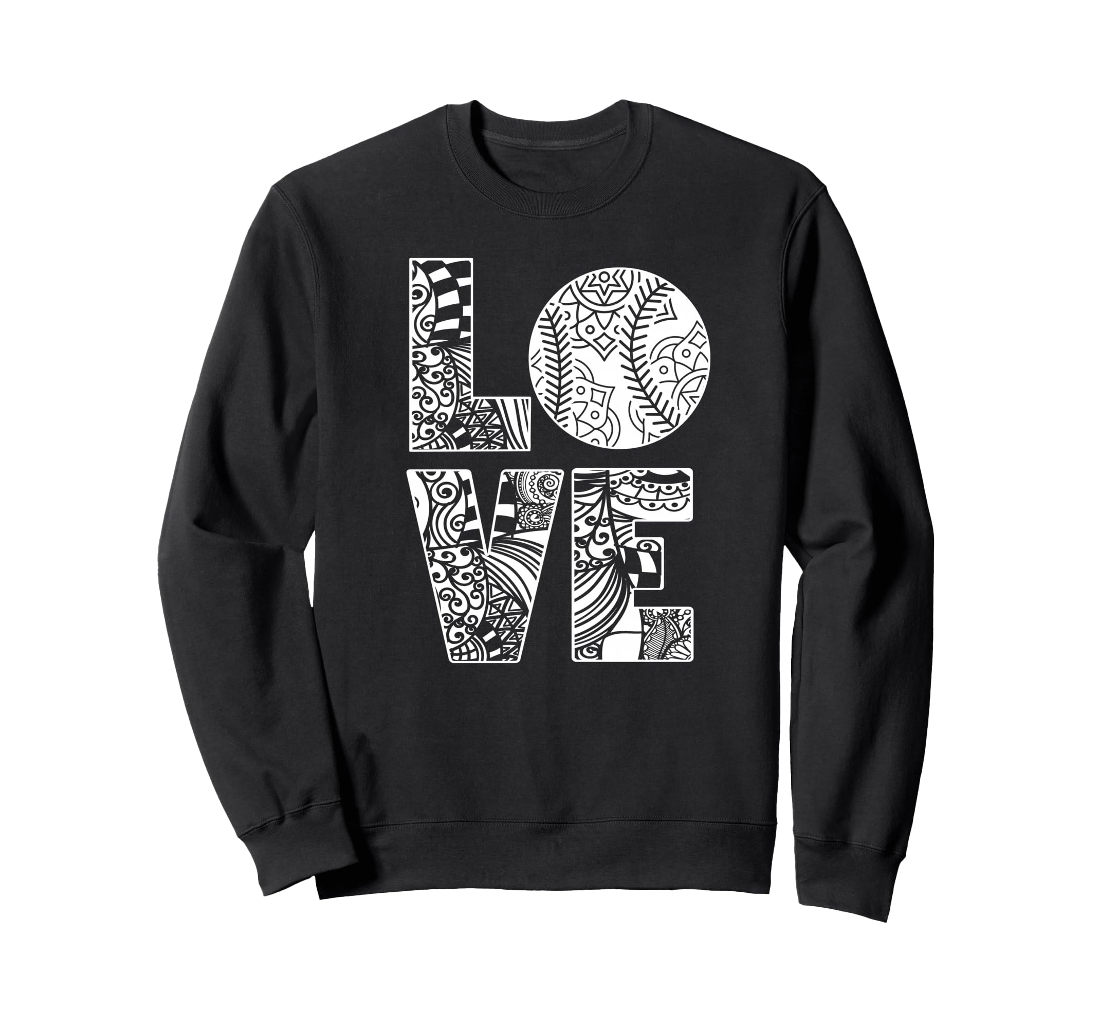 Baseball Softball Baseball Mom Love Sweatshirt - Unique Graphic Men Women - T-Shirt, Sweatshirt, Hoodie