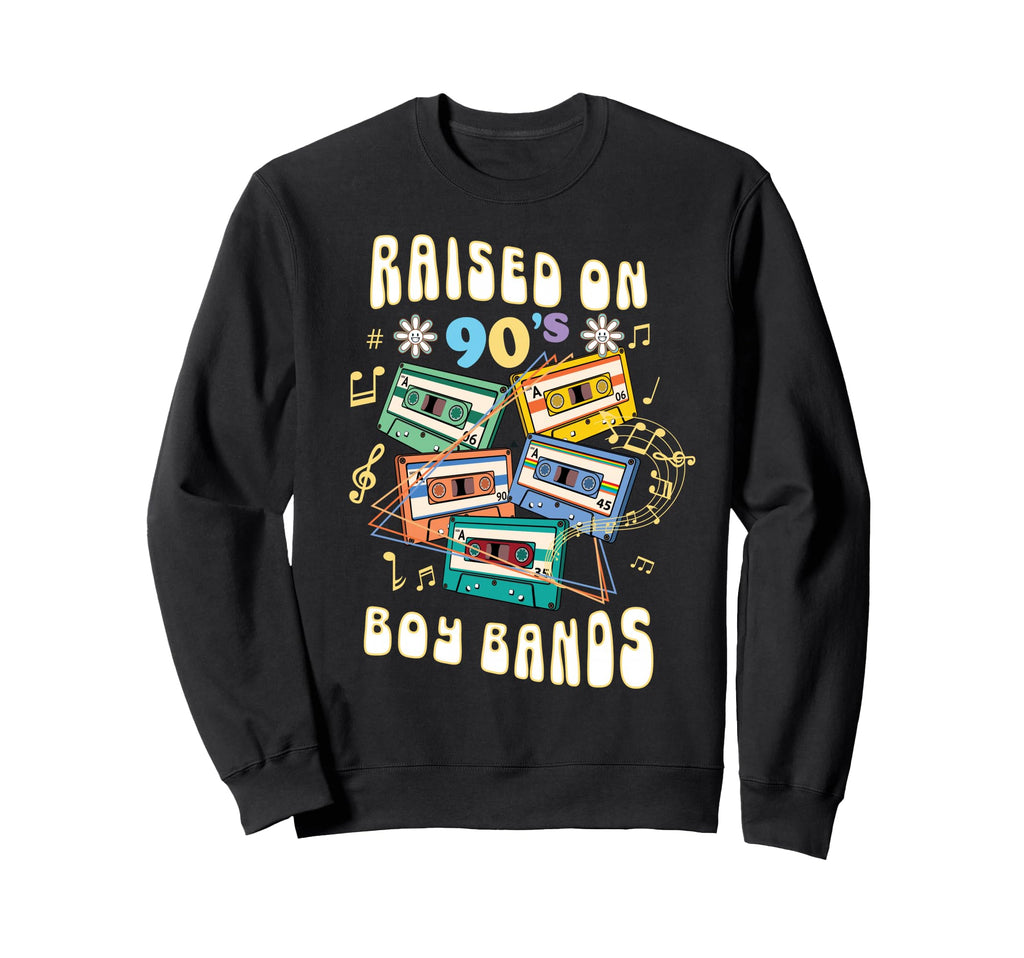 Growing Up Boybands Cassette Music Sweatshirt - Custom Art Print Unisex - T-Shirt, Sweatshirt, Hoodie