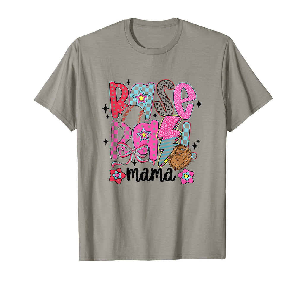 Baseball Mama Coquette Bow Mothers T-Shirt - Aesthetic Graphic for Adults - T-Shirt, Sweatshirt, Hoodie