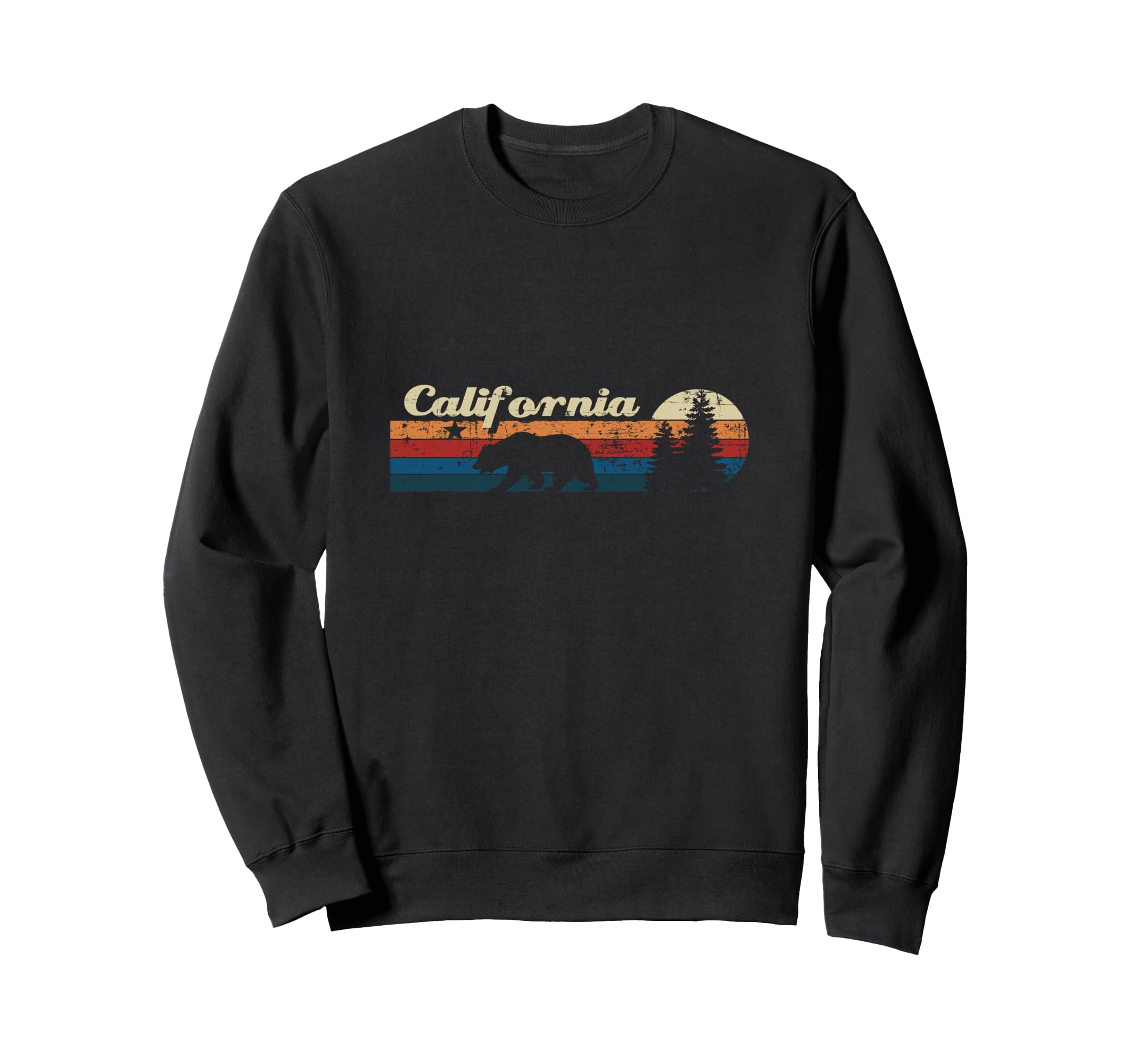 California Distressed Sweatshirt - Casual Everyday Wear Men Women - T-Shirt, Sweatshirt, Hoodie