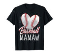 Baseball Mamaw Baseball Player T-Shirt - Minimalist Print Men Women - T-Shirt, Sweatshirt, Hoodie