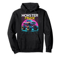 Vaporwave Aesthetic Monster Truck Hoodie - Custom Art Print Men Women - T-Shirt, Sweatshirt, Hoodie