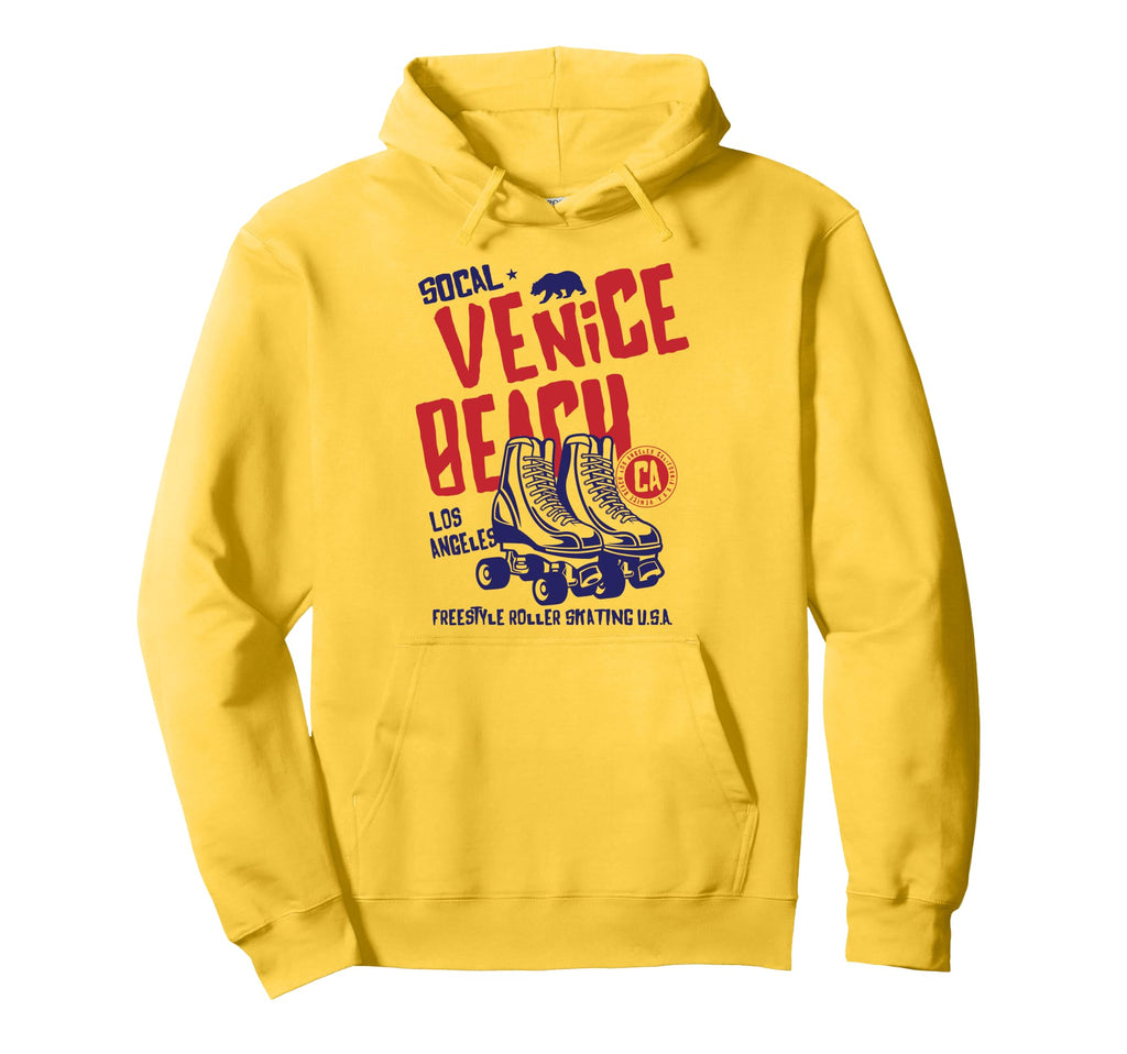 Venice Beach California Roller Skate Hoodie - Custom Art Print Unisex - T-Shirt, Sweatshirt, Hoodie
