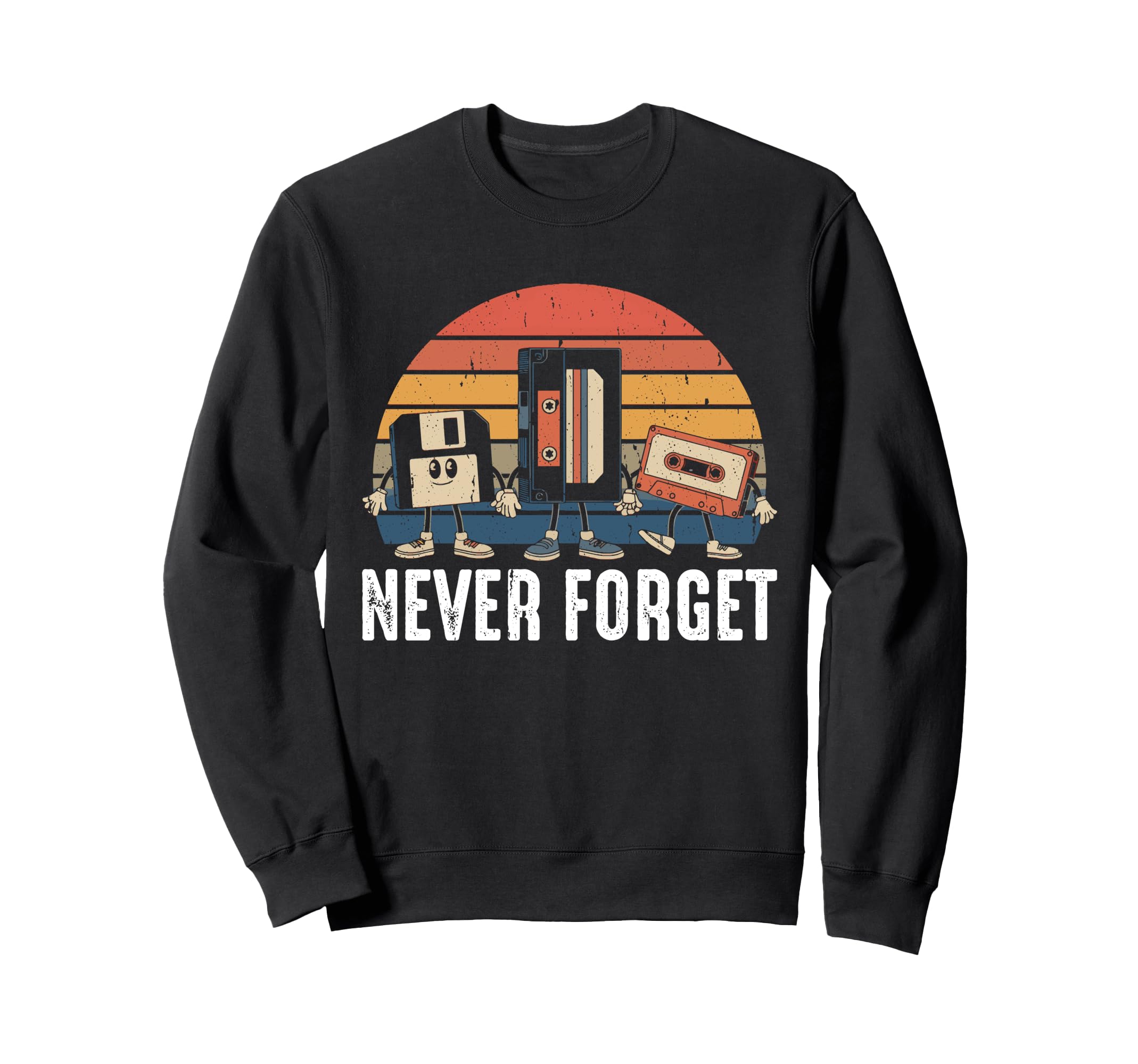 Never Forget Cassette Tape Sweatshirt - Custom Art Print Men Women - T-Shirt, Sweatshirt, Hoodie