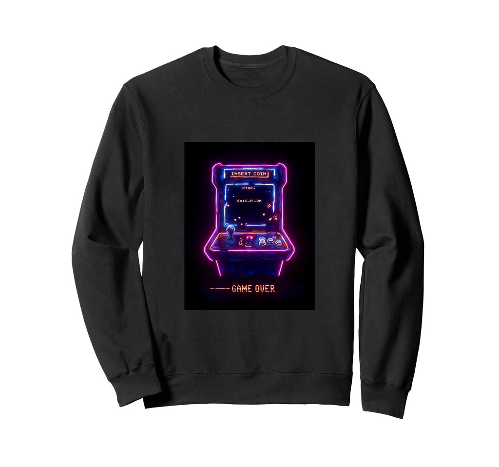 Gaming Arcade Game Over Play Player Sweatshirt - Novelty Apparel Unisex - T-Shirt, Sweatshirt, Hoodie