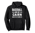 Baseball And My Cairn Mama Dog Lover Hoodie - Custom Art Print Men Women - T-Shirt, Sweatshirt, Hoodie
