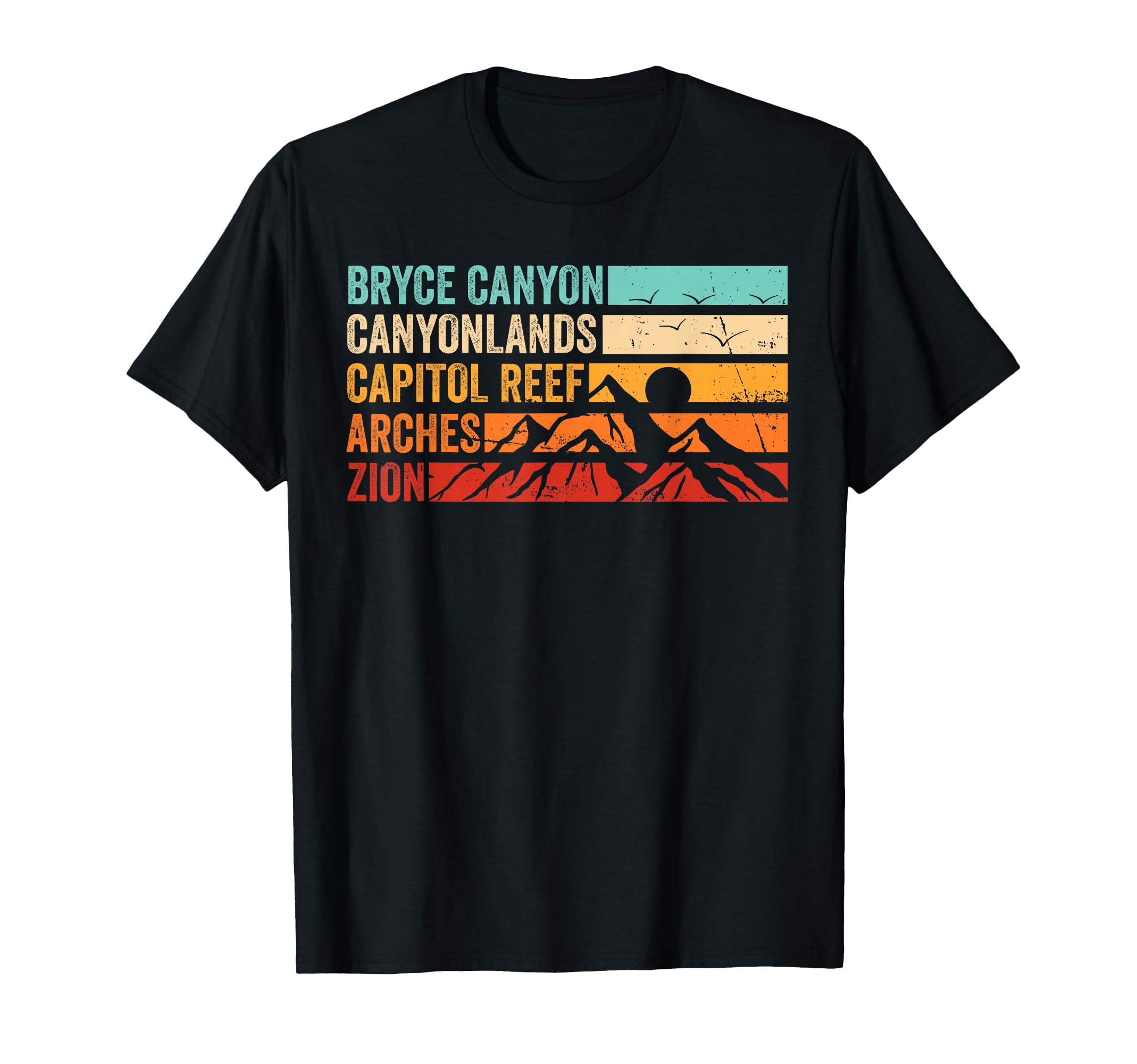 Moab Utah Souvenir Big 5 Mighty Five T-Shirt - Streetwear Style Unisex - T-Shirt, Sweatshirt, Hoodie
