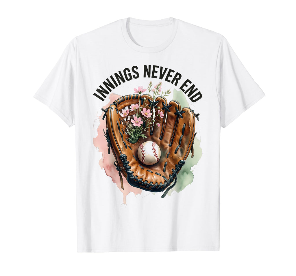 Innings Never End Baseball Mom T-Shirt - Aesthetic Graphic for Adults - T-Shirt, Sweatshirt, Hoodie
